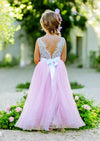 Pink Tulle flower girl dresses