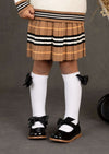 GIRLS - Brown Plaid Sailor Sweater & Skirt Set - Hannah Rose Vintage Boutique