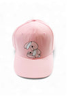 Bunny Baseball Cap in Pink