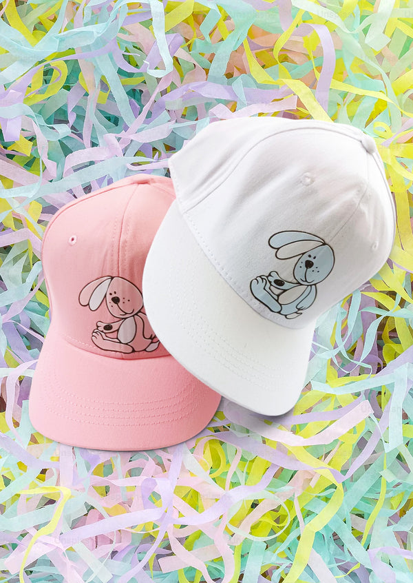 Bunny Baseball Cap in Pink