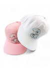 Bunny Baseball Cap in Pink