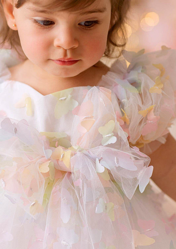 Butterfly Kiss Romper White Rainbow - 