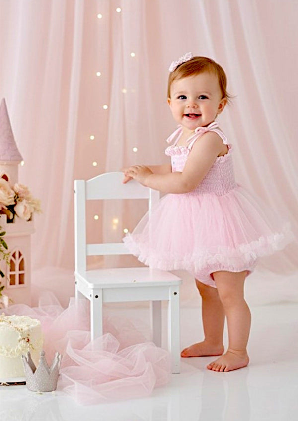 Butterfly Kiss Tutu Romper Pink - 