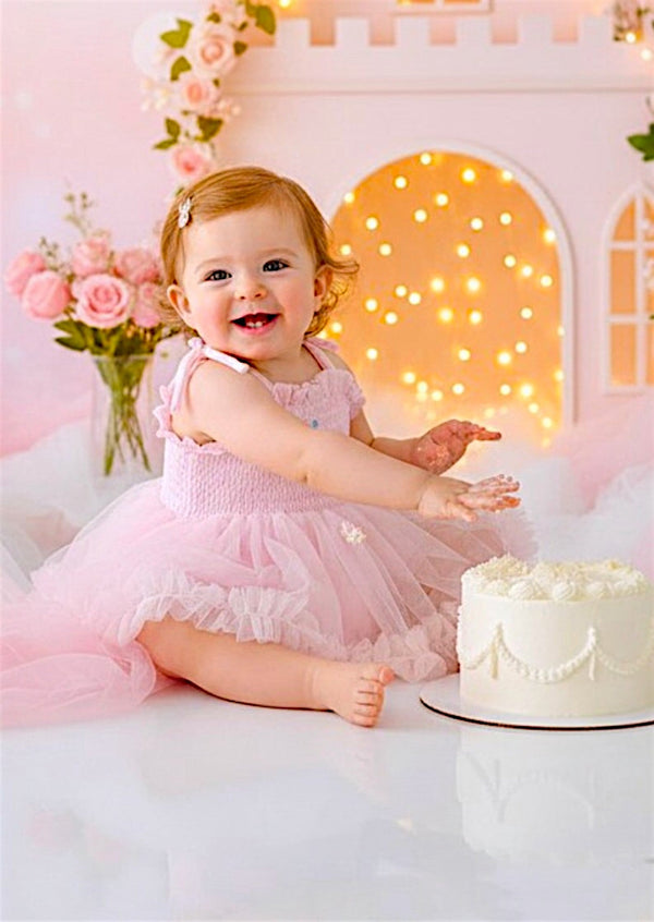 Butterfly Kiss Tutu Romper Pink - 
