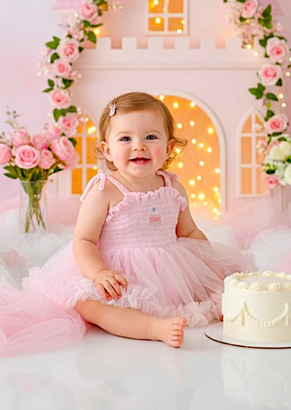 Butterfly Kiss Tutu Romper Pink - 