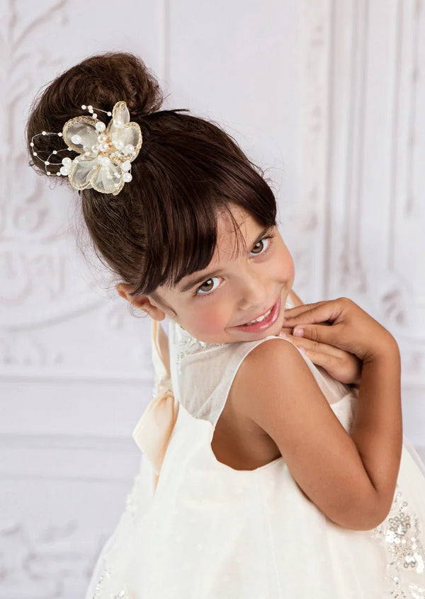 Cala Beaded Lace Satin & Tulle Dress - 