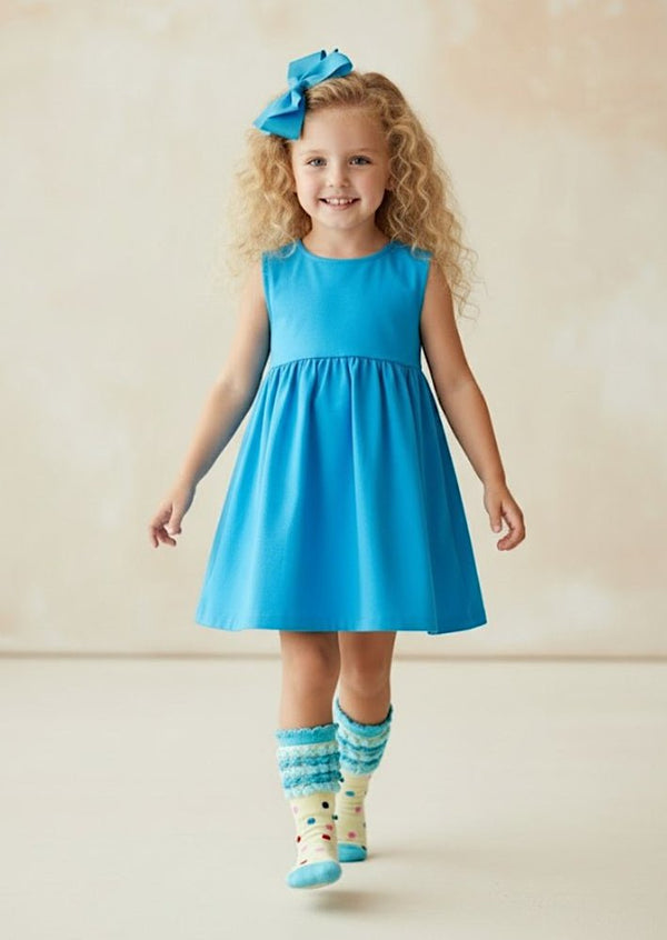 Candy Dot Socks in Bright Blue & Yellow - 