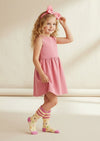 Candy Dot Socks in Pink & Yellow - 
