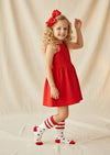 Candy Dot Socks in Red & White - 