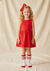 Candy Dot Socks in Red & White - 