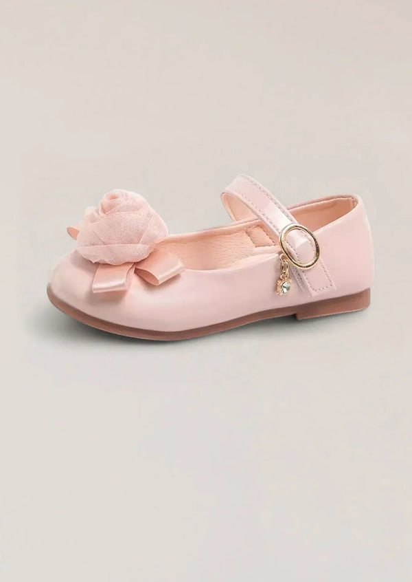 Cecily Rose Flower Girl Flats in Pink - 