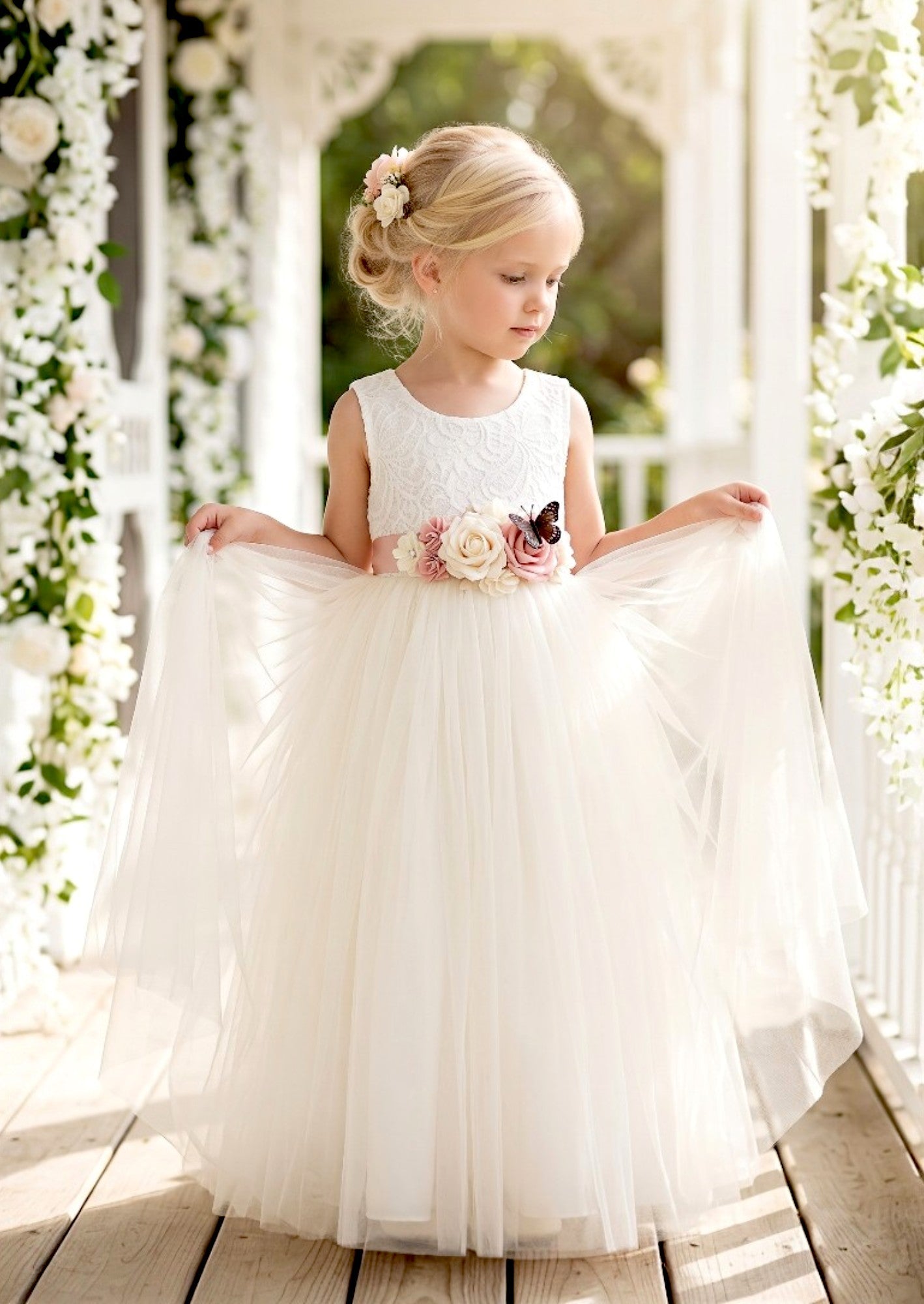 First Communion Dresses for Girls | White & Modest Styles