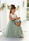Celine Sage Sleeveless Flower Girl Dress - 