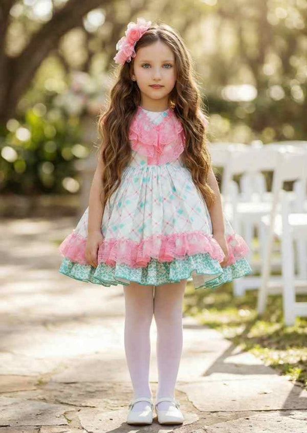 Ciara Lace & Ruffles Vintage Dress - 12M Ciara Lace & Ruffles Vintage Dress - 12M