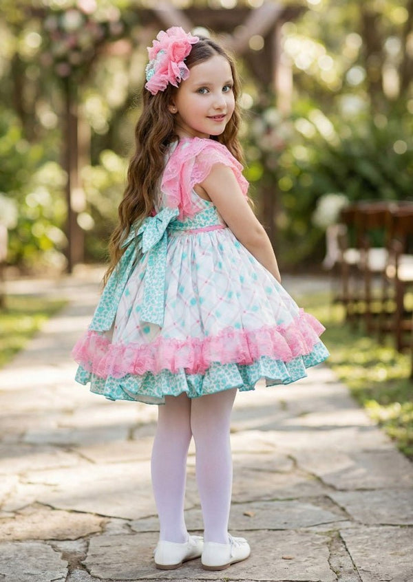 Ciara Lace & Ruffles Vintage Dress - 