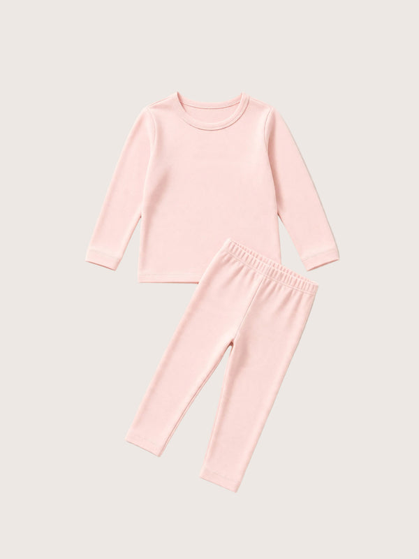 Comfy Cotton Girls Pajama Set in Pink