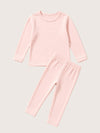 Comfy Cotton Girls Pajama Set in Pink