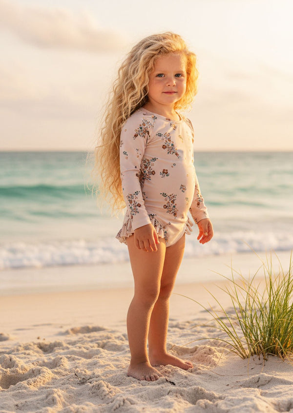 Cora One Piece Swimsuit with Ruffles - 