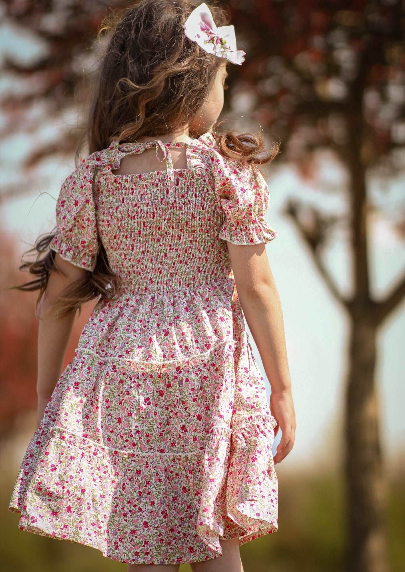 Ditsy Pink Floral Dress