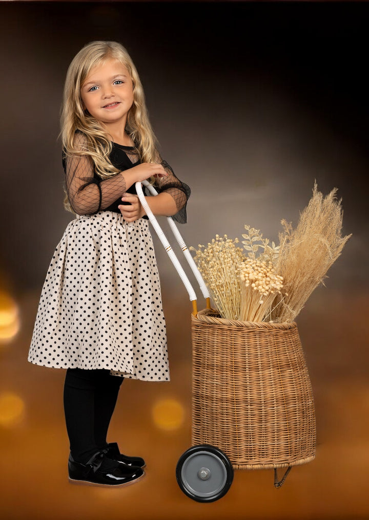 Liberty Rose Honey Brown Floral Dress main image 0