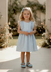 Toddler Girl Blue Dress - Baby Girl Birthday Dress