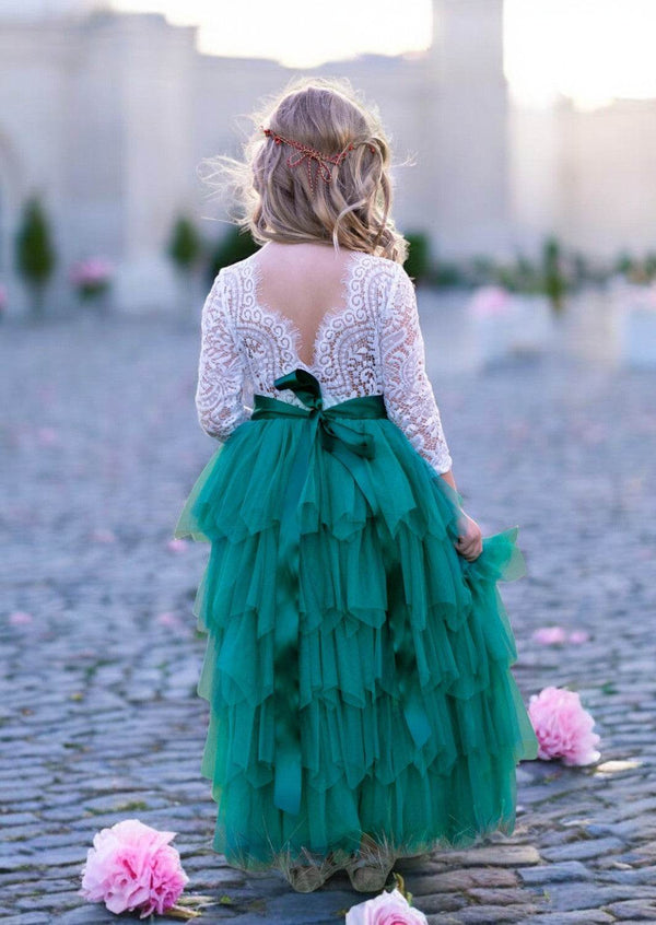 Emerald Layered Gown - 