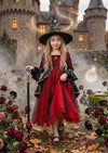 Enchanted Witch Princess Gown – Red & Black - 