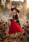 Enchanted Witch Princess Gown – Red & Black - 