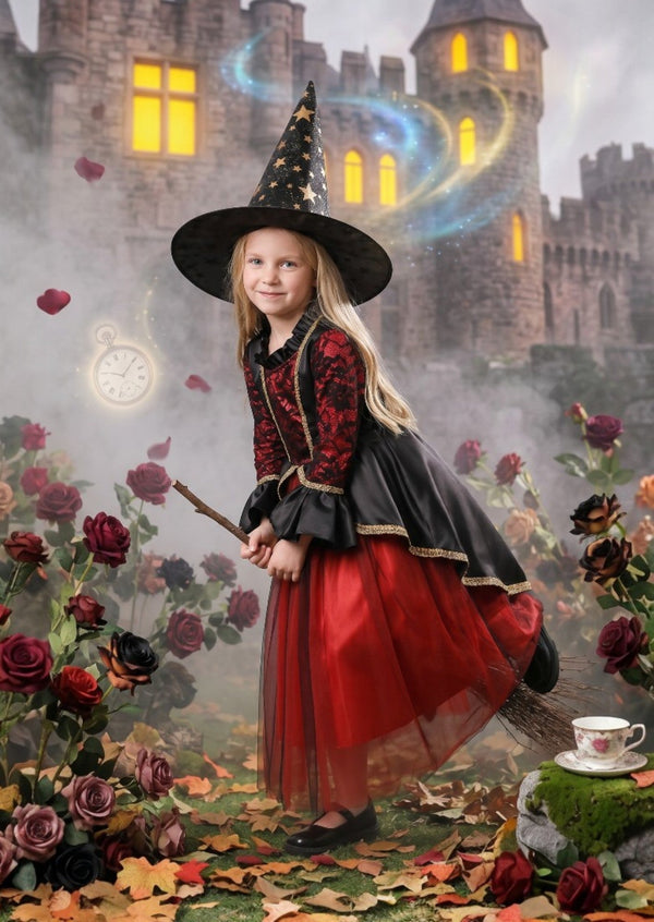 Enchanted Witch Princess Gown – Red & Black - 