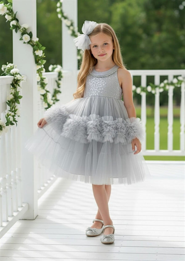 Faelia Dress in Gray - 