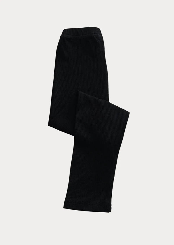 Fine Rib Deep Gray Trousers | Black - 