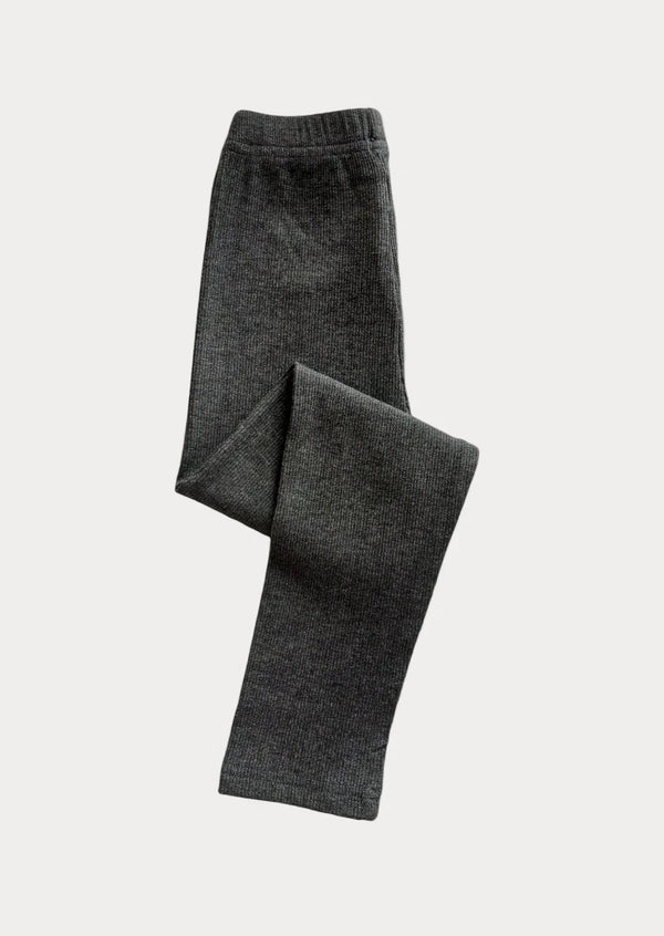 Fine Rib Deep Gray Trousers | Deep Gray - 