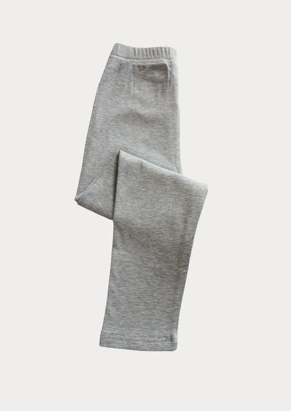 Fine Rib Deep Gray Trousers | Light Gray - 