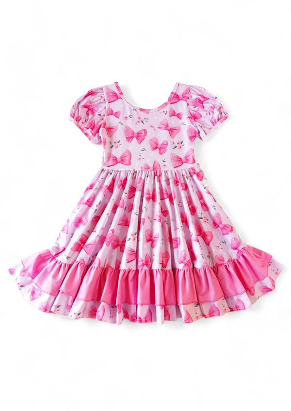 girls pink barbie dress