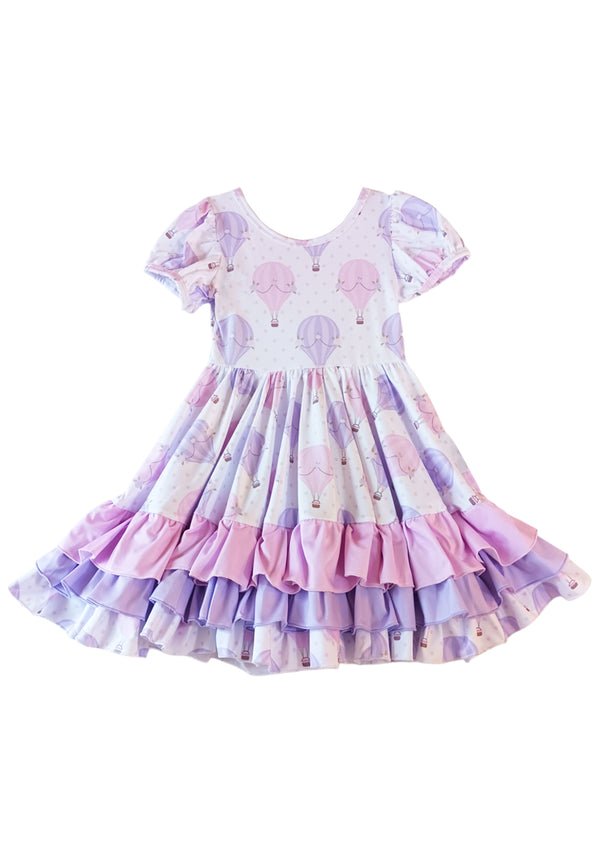 Lavender Pink Hot Air Balloons Be Charmed Dress