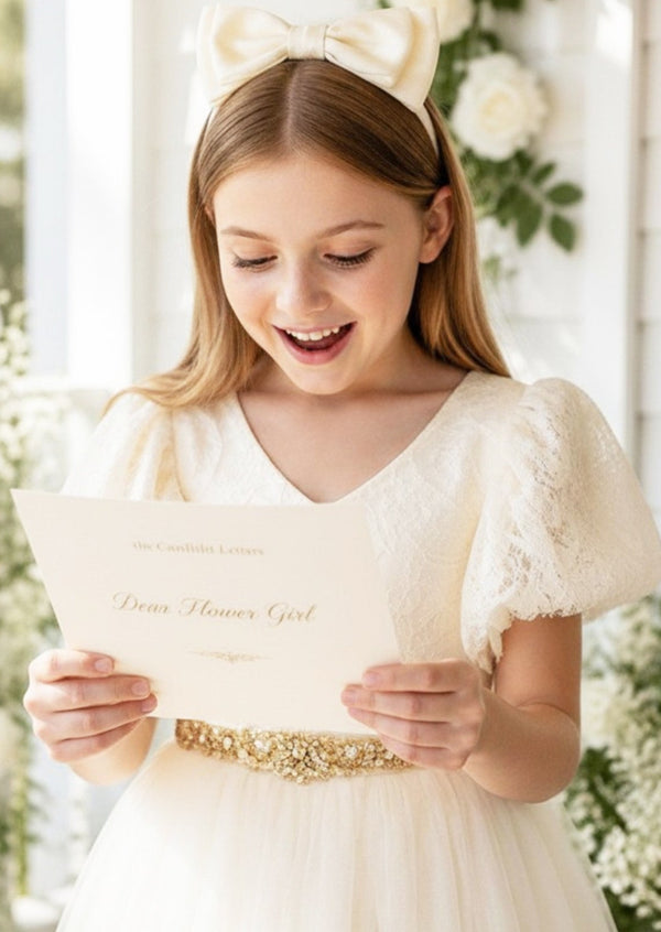 Flower Girl Gift Letter - Letter to My Flower Girl