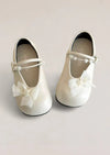 French Kiss Flower Girl Flats in Beige - 