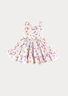 Fun Prints Skates Twirl Dress Pink Lavender - 