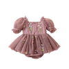Garden Fairy Floral Romper Dusty Rose - 
