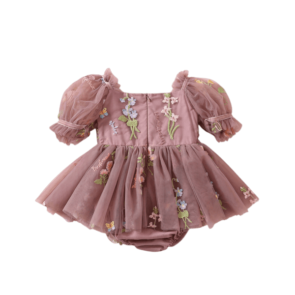 Garden Fairy Floral Romper Dusty Rose - 