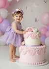 Garden Fairy Floral Tie Back Romper Lavender - 