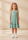 Garden Twirl Dress in Green - 