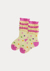 Colorful Fun Dot Socks Gift Box - 4 Pack