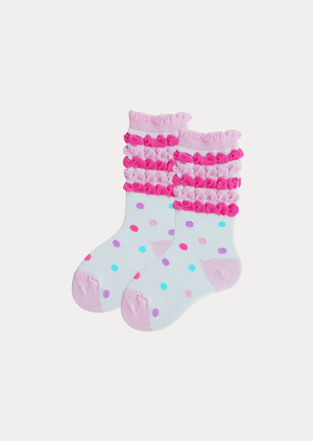 Colorful Fun Dot Socks Gift Box - 4 Pack