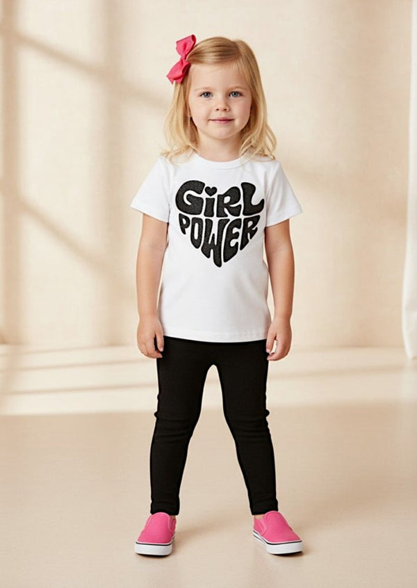 Girl Power Tee Black - 
