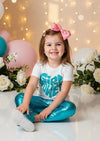 Girl Power Tee Bright Blue - 