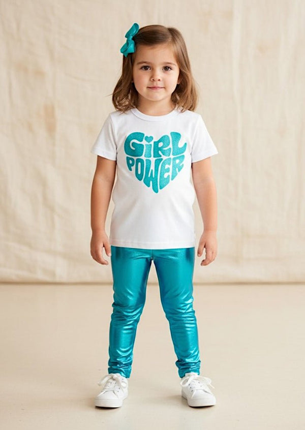 Girl Power Tee Bright Blue - 