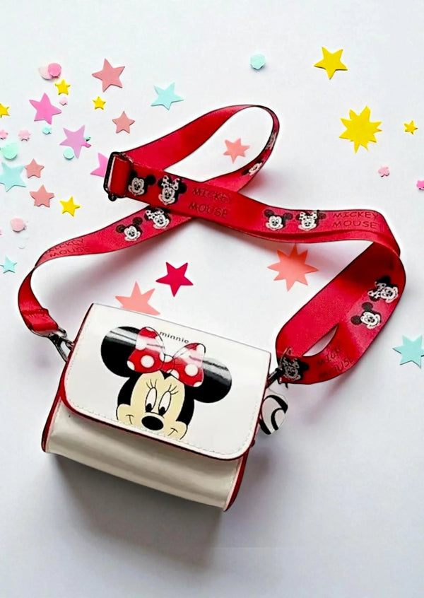 Girls Mickey Mouse Handbag in Red - 
