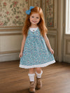 Blue Floral Girls Dress | Girls Fall Dresses