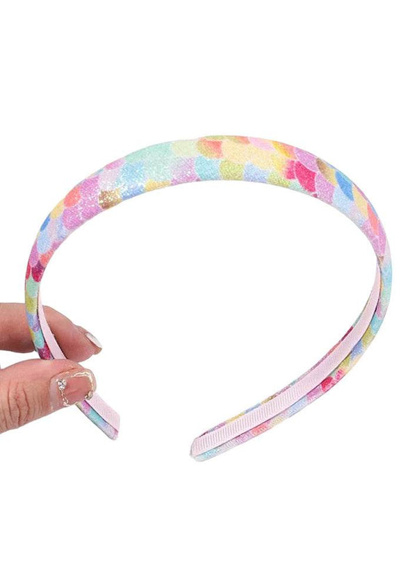 Glittery Rainbow Colored Party Headband - 